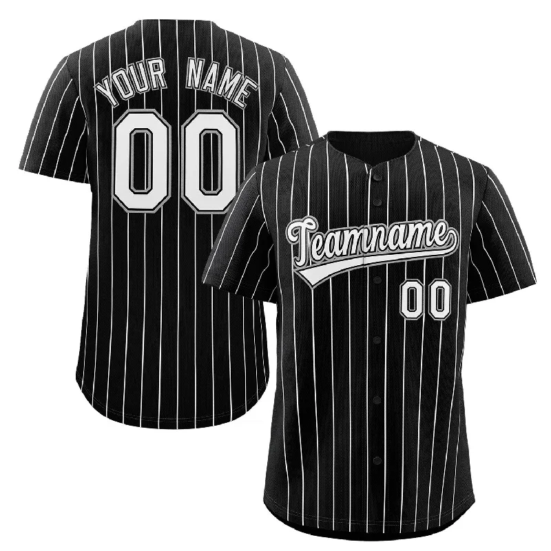 Baseball Jersey for Team Gear for School Baseball Teams-Custom Pinstripe Baseball Jerseys Personalized Button-Down Shirts for Teams