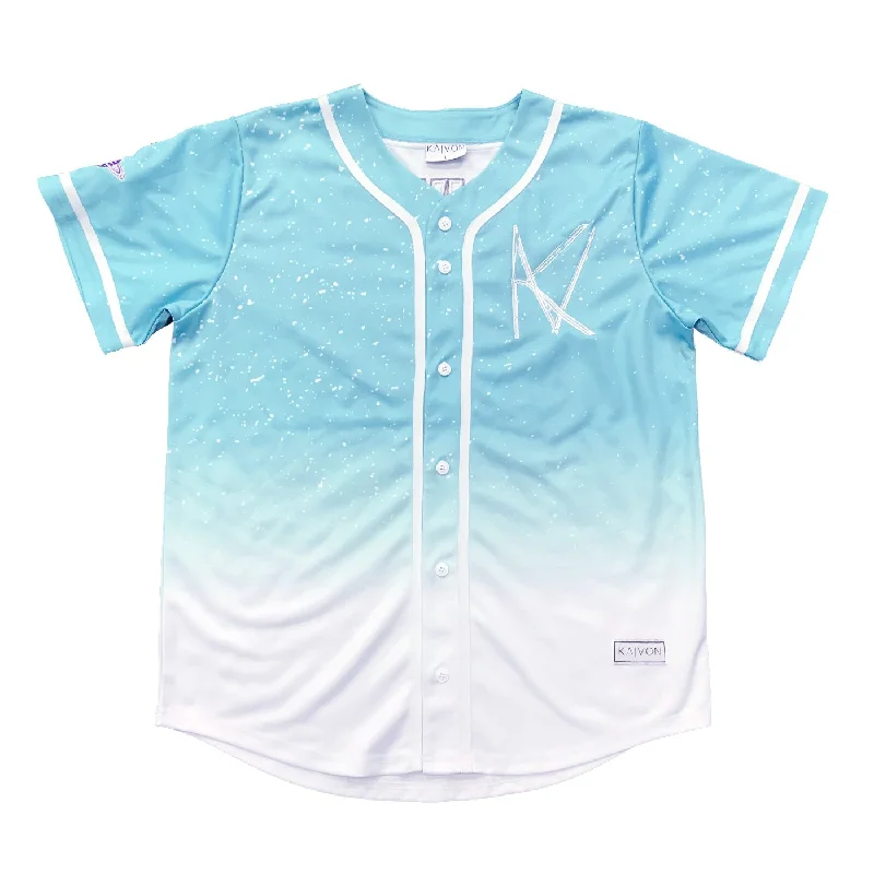 Baseball Jersey for Customizable Fan Apparel-Kaivon Teal Jersey