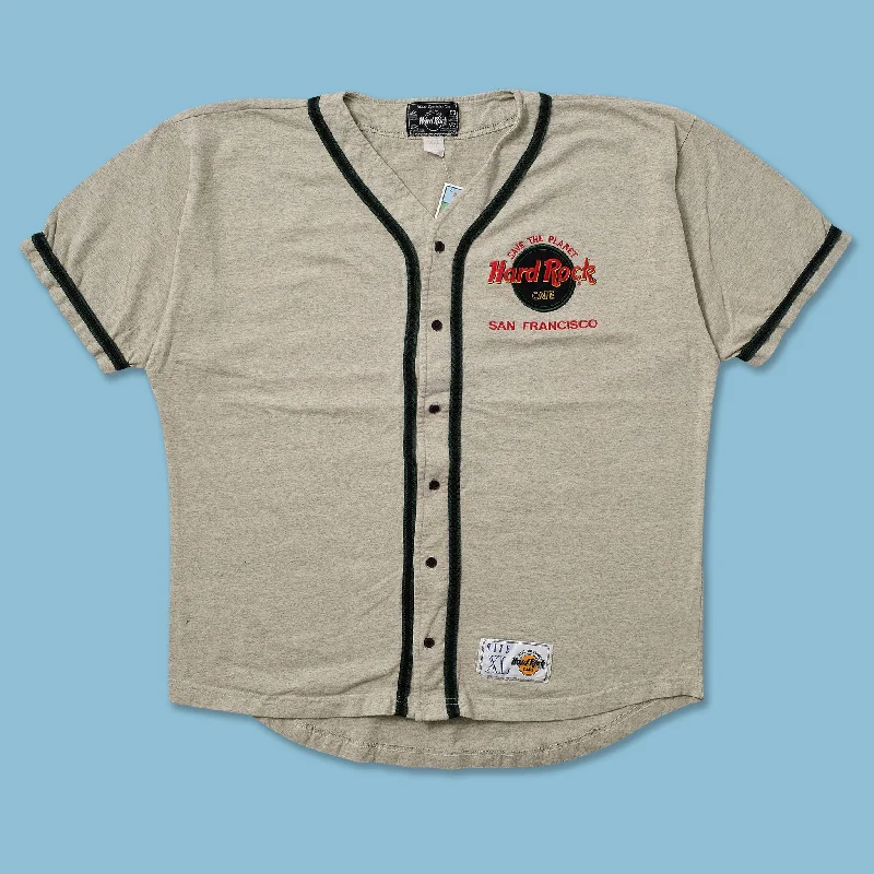 Baseball Jersey for Special Edition Fan Gear-Vintage Hard Rock Cafe Baseball Jersey XLarge